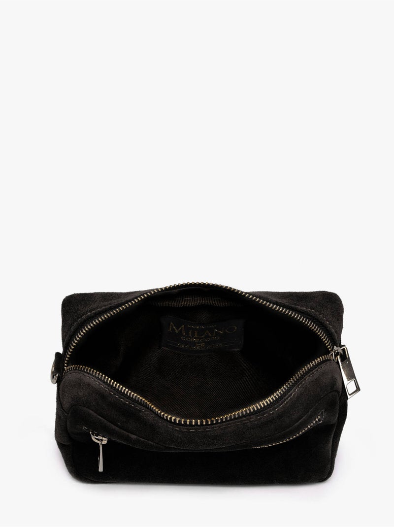 Sac bandoulière velvet cuir milano cuir de vachette Noir Noir - Kiabi