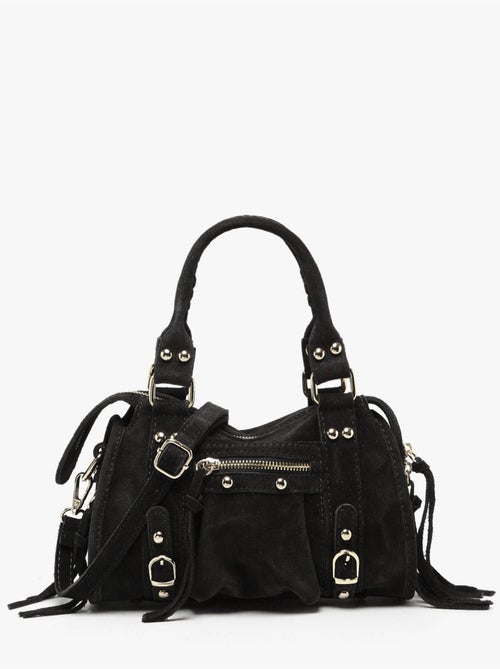 Sac bandoulière velvet cuir milano cuir de vachette - Kiabi