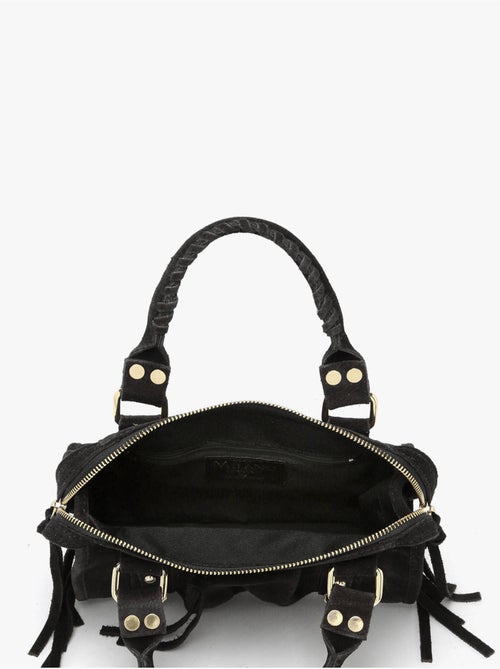 Sac bandoulière velvet cuir milano cuir de vachette - Kiabi
