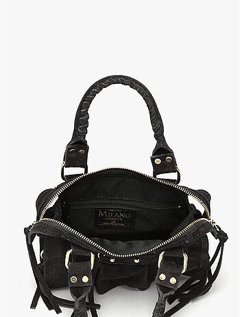 Sac bandoulière velvet cuir milano cuir de vachette