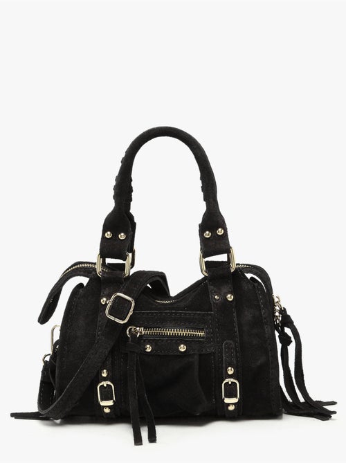Sac bandoulière velvet cuir milano cuir de vachette - Kiabi
