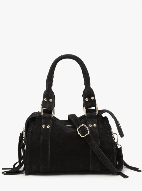 Sac bandoulière velvet cuir milano cuir de vachette - Kiabi