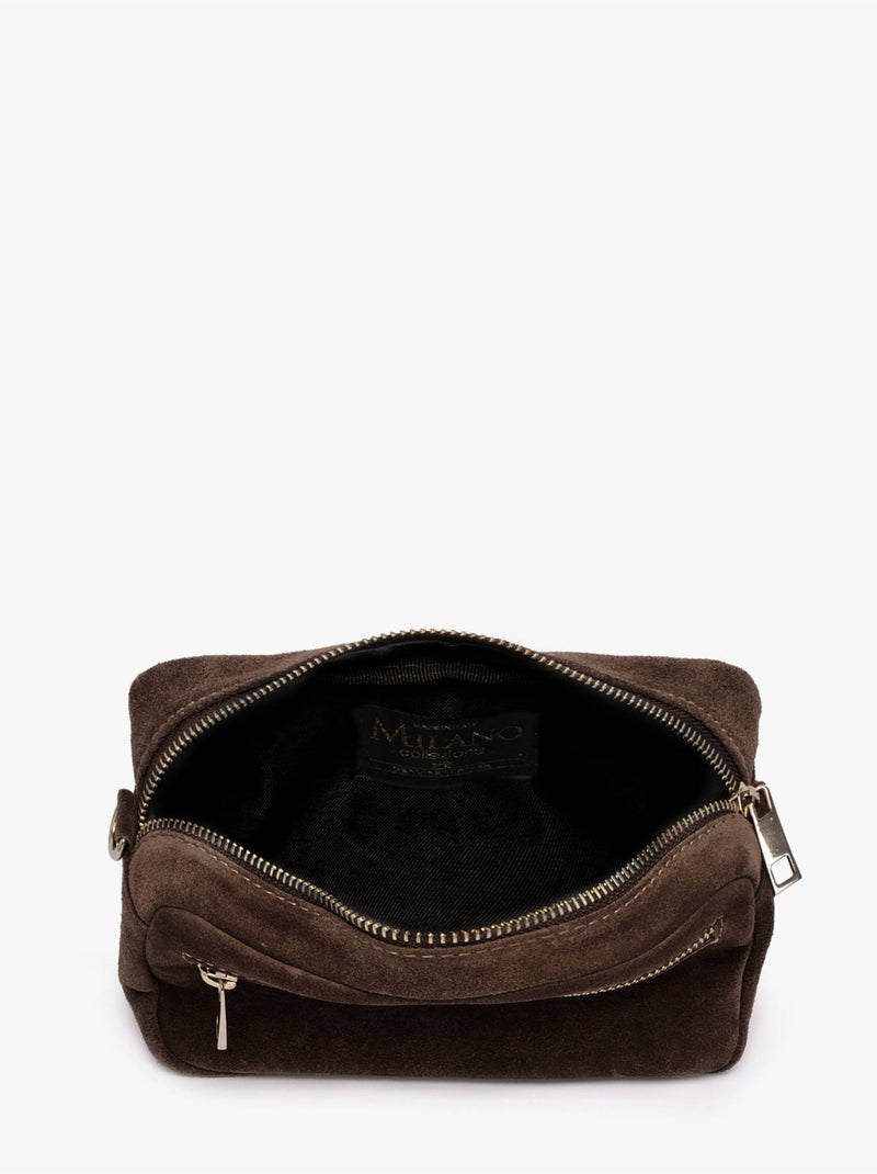 Sac bandoulière velvet cuir milano cuir de vachette Noir Rouge Noir - Kiabi