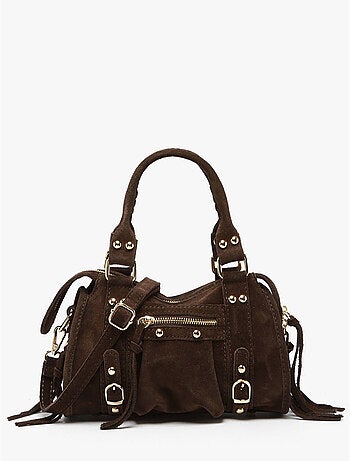 Sac bandoulière velvet cuir milano cuir de vachette