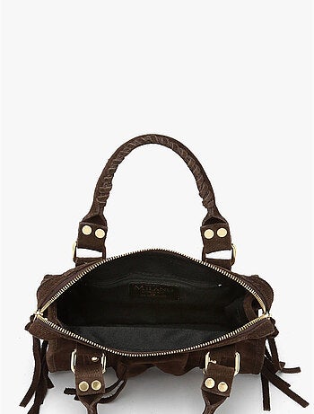 Sac bandoulière velvet cuir milano cuir de vachette