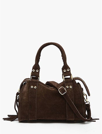 Sac bandoulière velvet cuir milano cuir de vachette