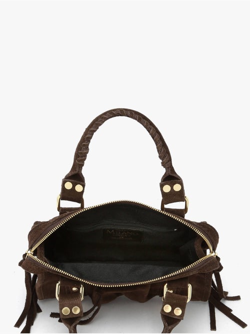 Sac bandoulière velvet cuir milano cuir de vachette - Kiabi Sac bandoulière velvet cuir milano cuir de vachette - Kiabi
