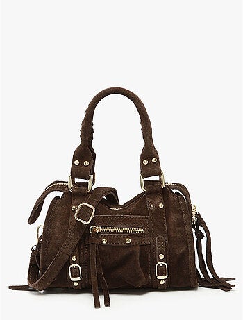 Sac bandoulière velvet cuir milano cuir de vachette