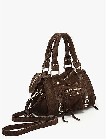 Sac bandoulière velvet cuir milano cuir de vachette