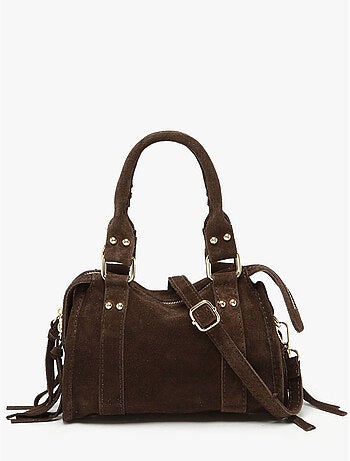 Sac bandoulière velvet cuir milano cuir de vachette
