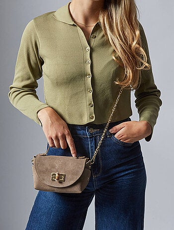 Sac Bandoulière Velvet Cuir Milano Cuir De Vachette