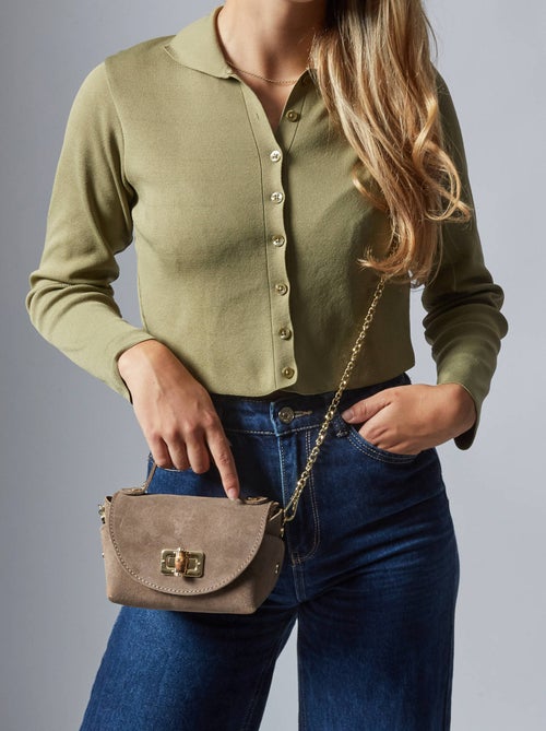 Sac Bandoulière Velvet Cuir Milano Cuir De Vachette - Kiabi