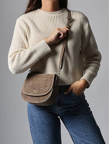 Sac Bandoulière Velvet Cuir Milano Cuir De Vachette