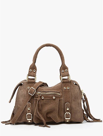 Sac bandoulière velvet cuir milano cuir de vachette