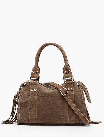 Sac bandoulière velvet cuir milano cuir de vachette