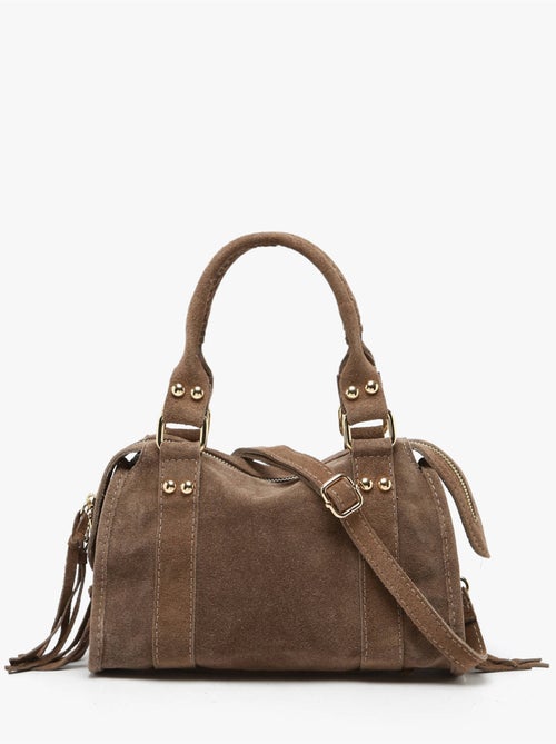 Sac bandoulière velvet cuir milano cuir de vachette - Kiabi Sac bandoulière velvet cuir milano cuir de vachette - Kiabi