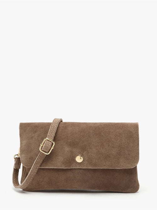 Sac bandoulière velvet cuir milano cuir de vachette - Kiabi Sac bandoulière velvet cuir milano cuir de vachette - Kiabi