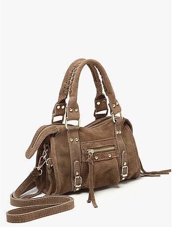 Sac bandoulière velvet cuir milano cuir de vachette