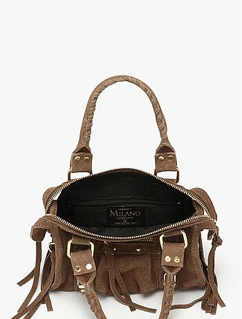Sac bandoulière velvet cuir milano cuir de vachette