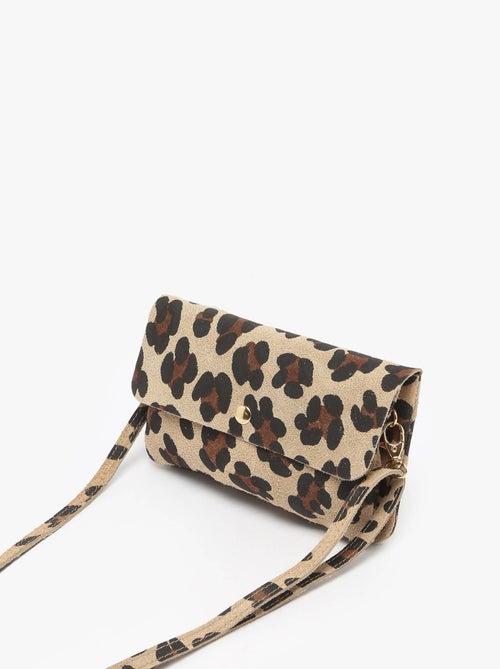 Sac Bandoulière Velvet Leopardo Milano Cuir De Vachette - Kiabi