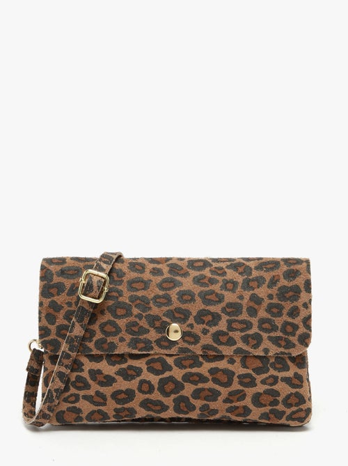 Sac Bandoulière Velvet Leopardo Milano Cuir De Vachette - Kiabi