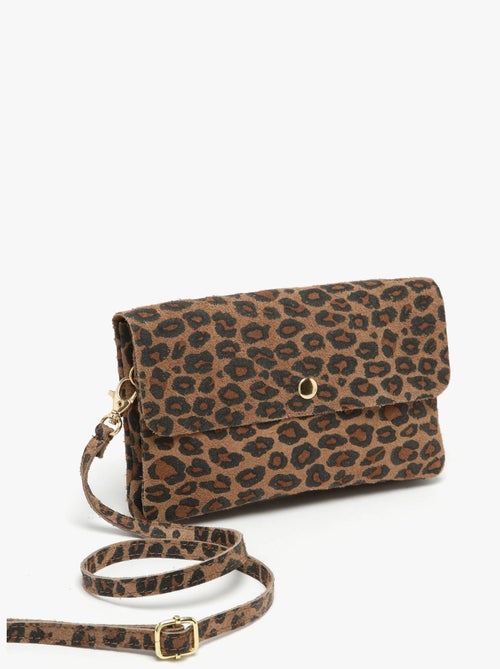 Sac Bandoulière Velvet Leopardo Milano Cuir De Vachette - Kiabi