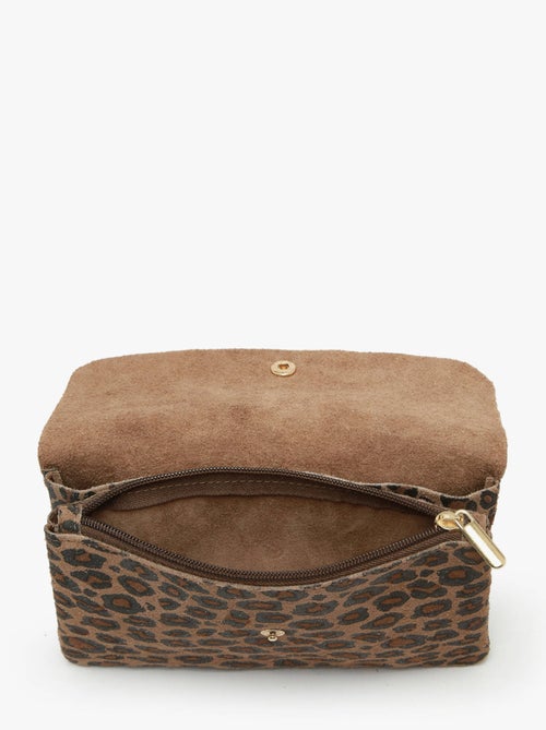 Sac Bandoulière Velvet Leopardo Milano Cuir De Vachette - Kiabi