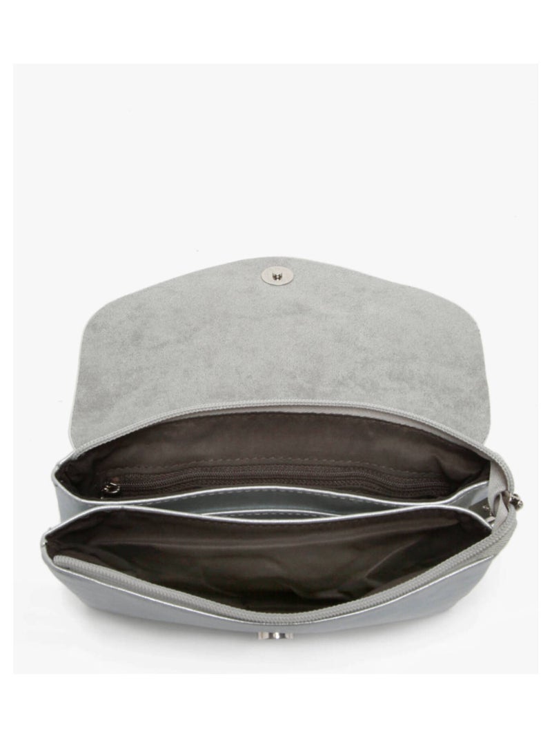 Sac Bandoulière Venus Miniprix Toile Enduite Argenté - Kiabi