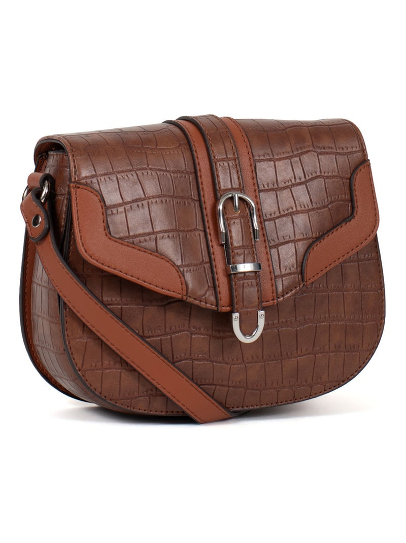 Sac bandoulière  véra | fagola Marron - Kiabi