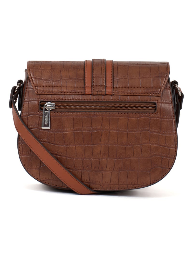 Sac bandoulière  véra | fagola Marron - Kiabi