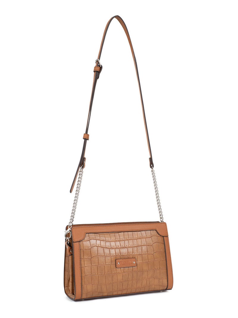 Sac bandoulière  véra | fagola Marron noisette - Kiabi