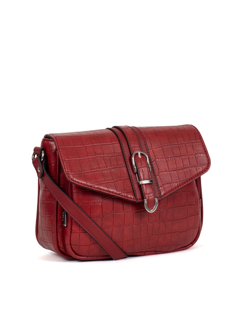 Sac bandoulière  véra | fagola Rouge carmin - Kiabi