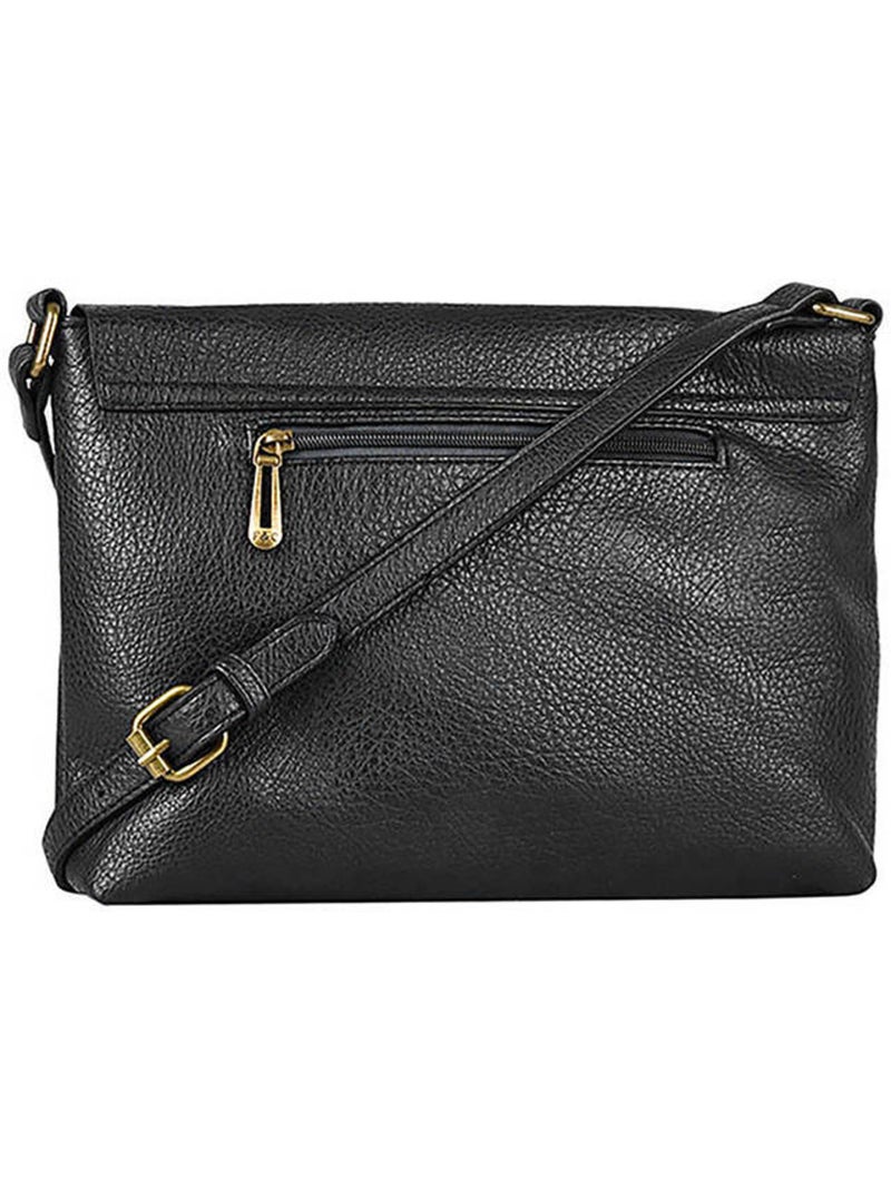 Sac bandouliere vintage flora & co toile enduite Noir Noir - Kiabi