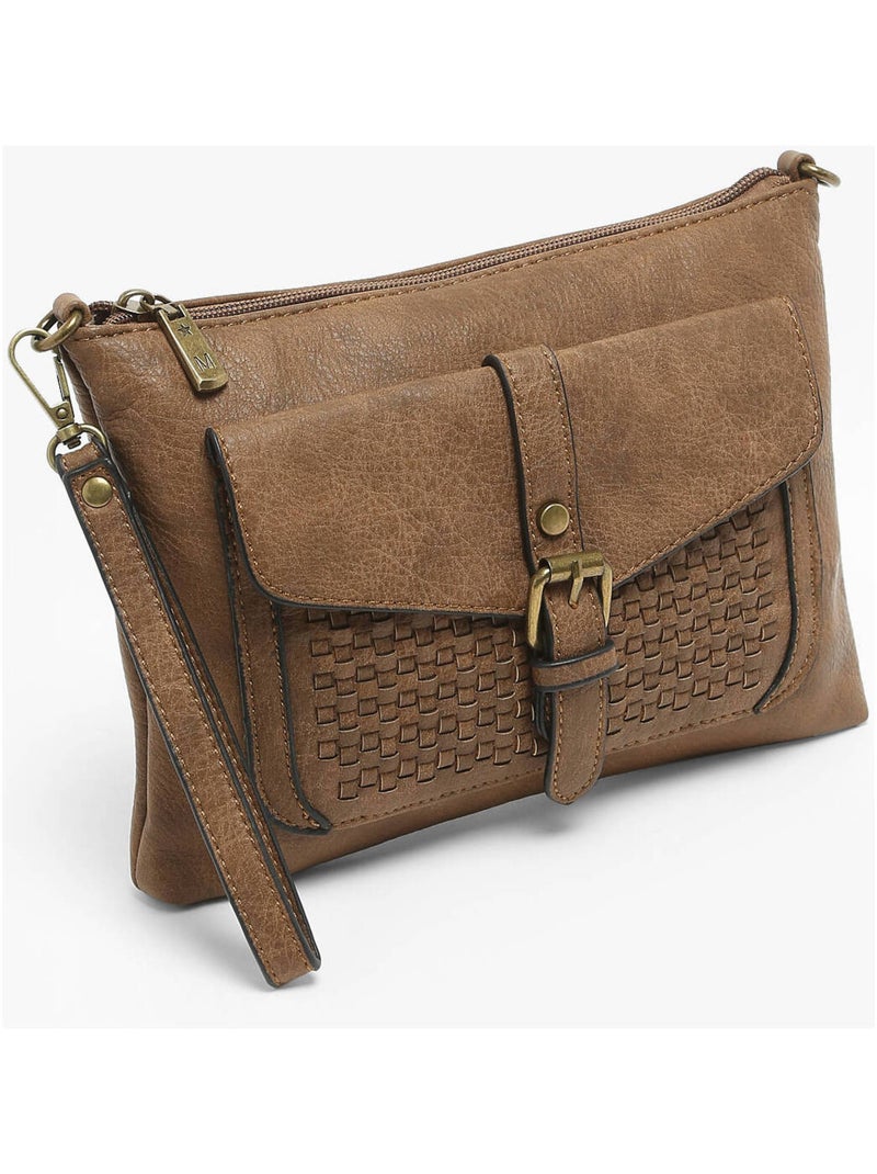 Sac Bandoulière Winter Old Miniprix Toile Enduite Taupe - Kiabi