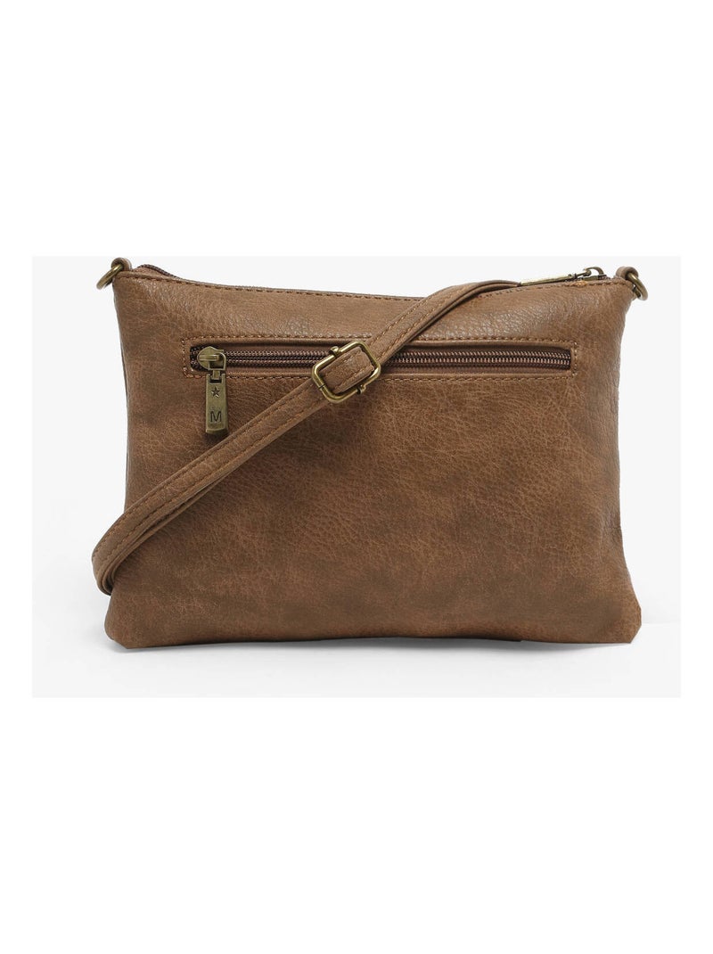 Sac Bandoulière Winter Old Miniprix Toile Enduite Taupe - Kiabi