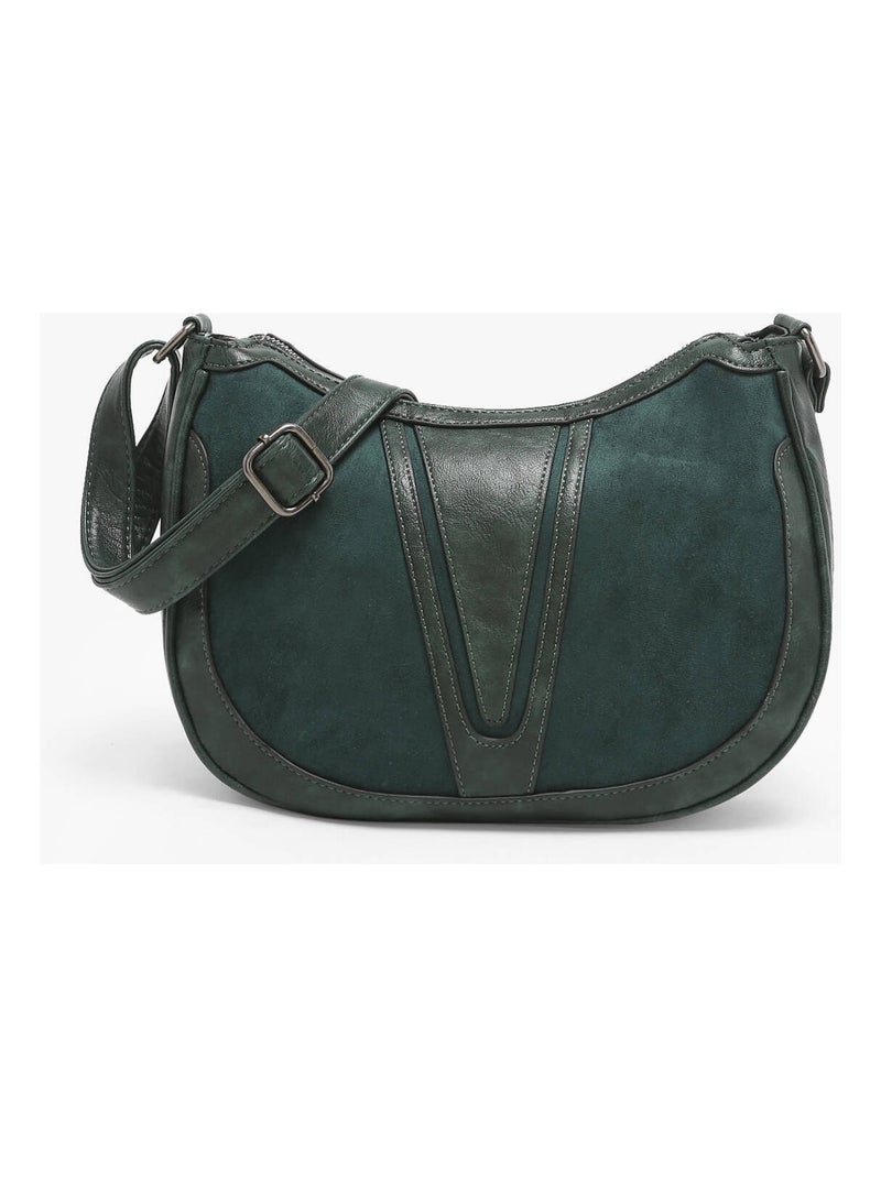 Sac Bandoulière Winter Velvet Miniprix Toile Enduite Blanc Vert - Kiabi