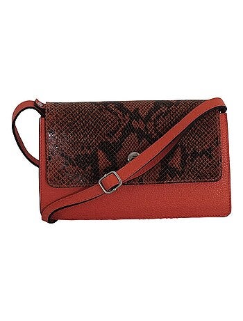 Sac bandouli?re cuir python