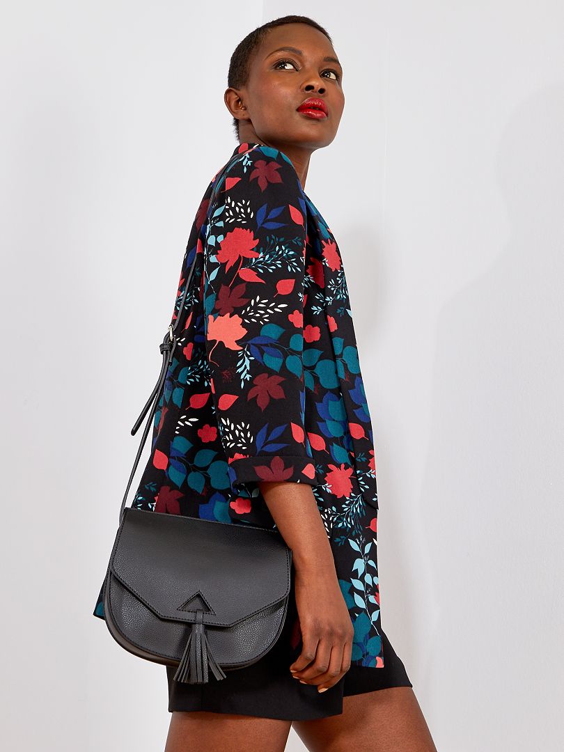 Sac besace bandoulière - noir - Kiabi - 12.00€