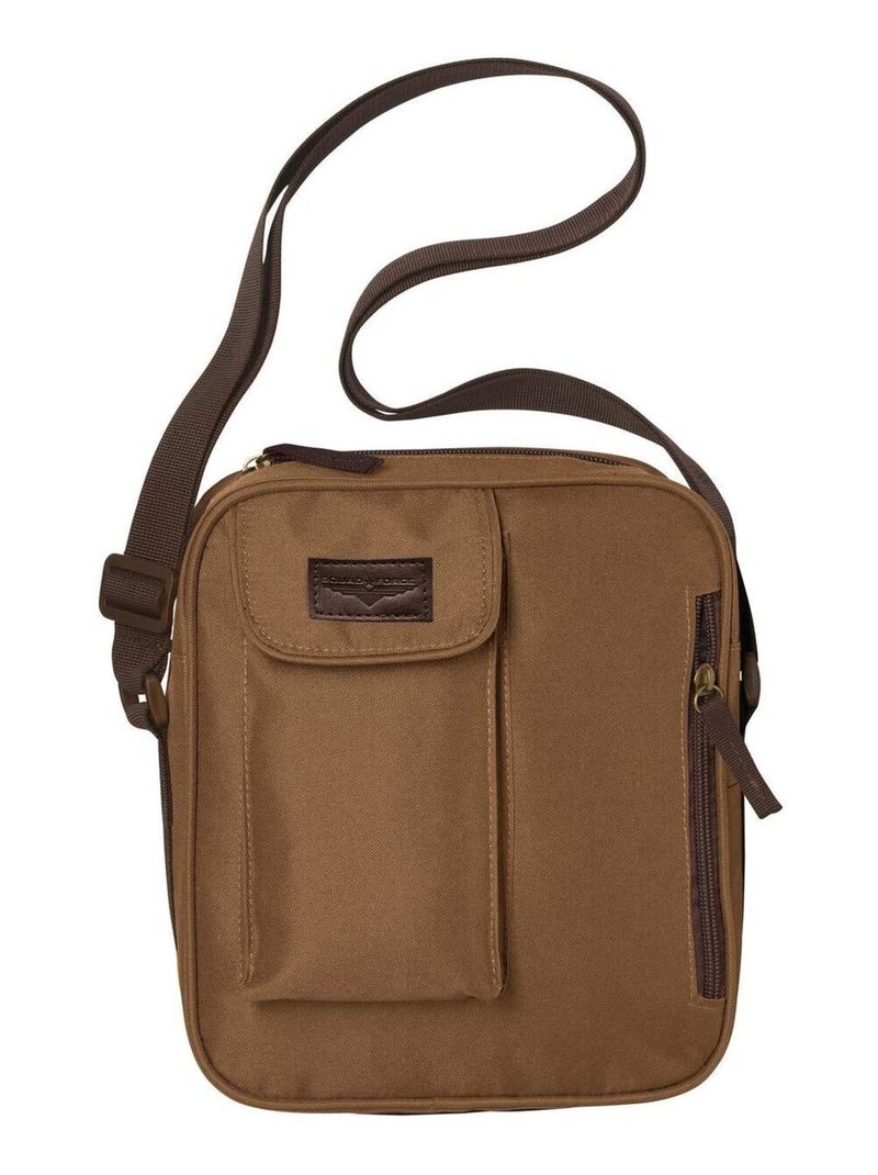 Sac Besace Multipoches  - ATLAS FOR MEN Camel - Kiabi