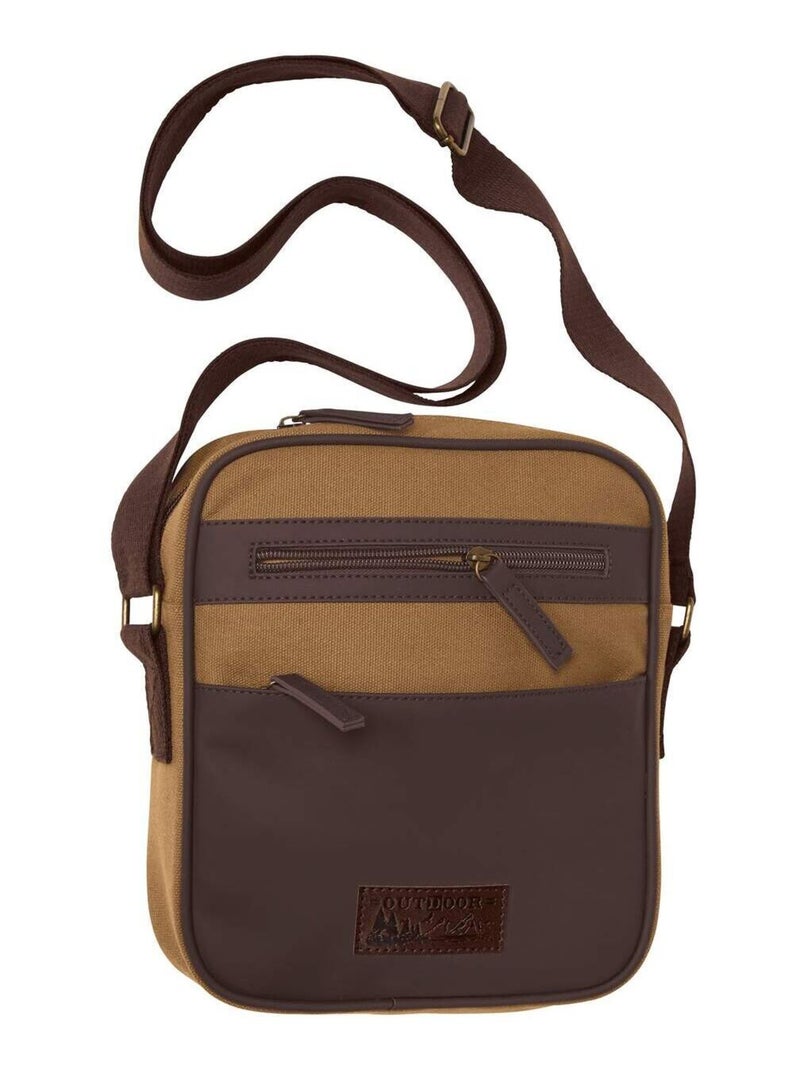 Sac Besace Multipoches  - ATLAS FOR MEN Kaki - Kiabi