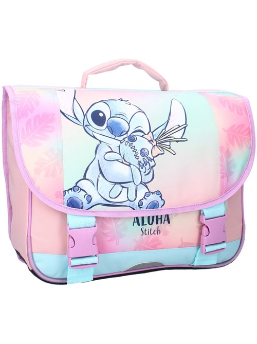Sac besace scolaire 'Stitch' Aloha 38 cm à 2 compartiments - Kiabi