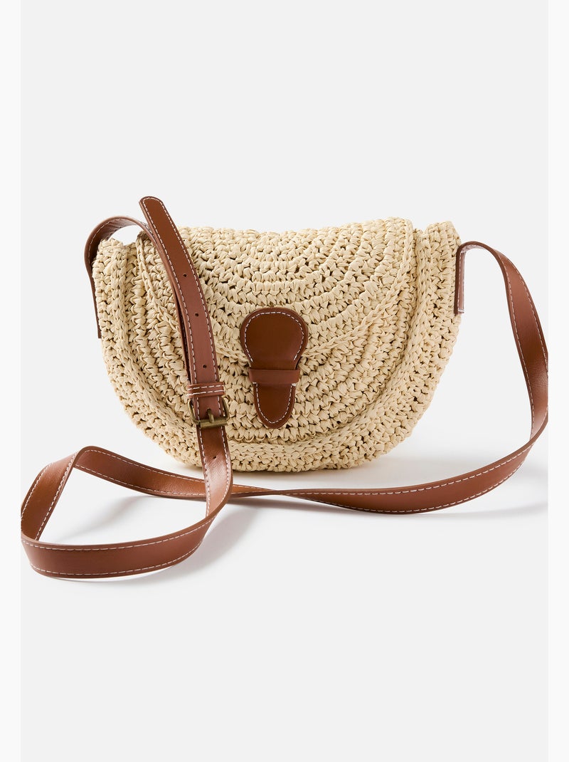 Sac besace tressé - Damart Blanc - Kiabi