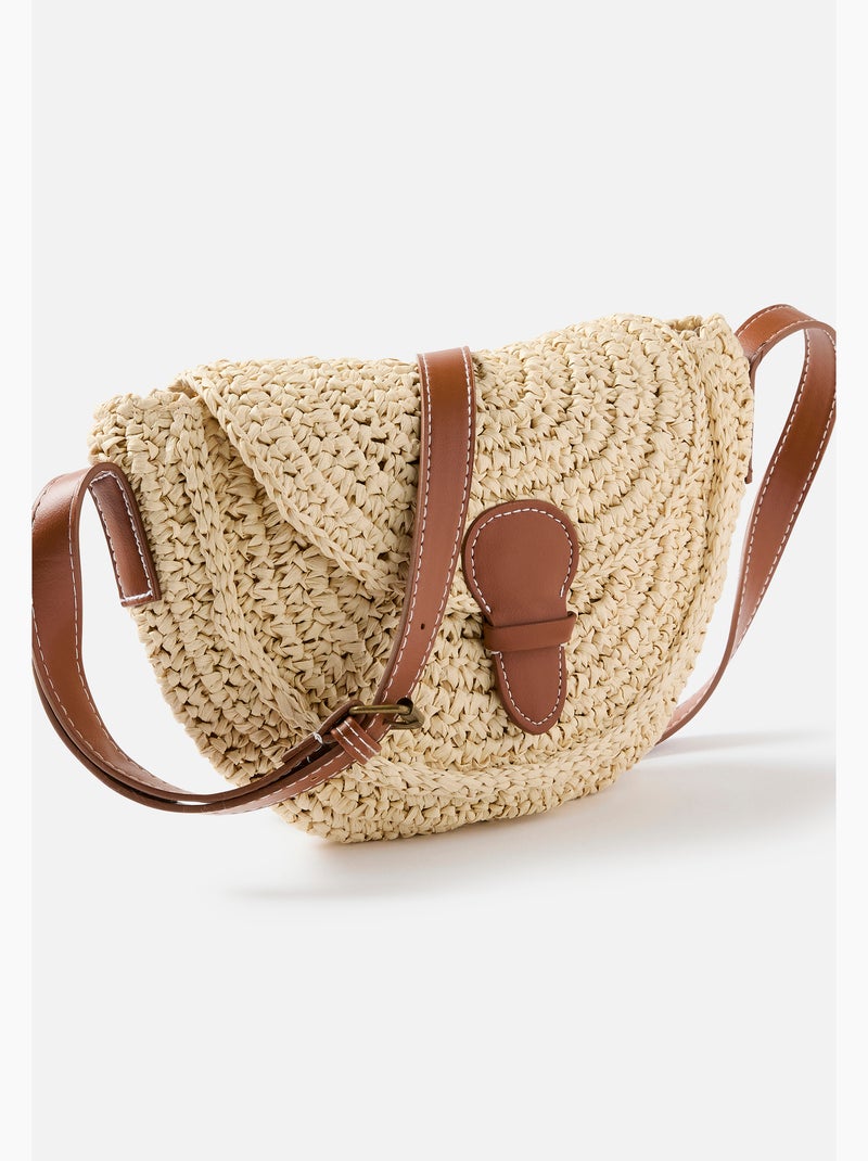 Sac besace tressé - Damart Blanc - Kiabi