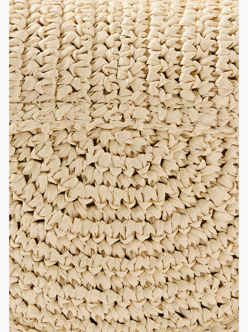 Sac besace tressé - Damart Blanc - Kiabi