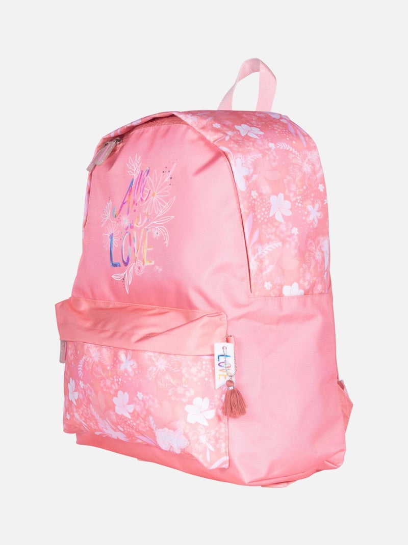 SAC BORNE ETTAVEE ALL IS LOVE Orange corail - Kiabi