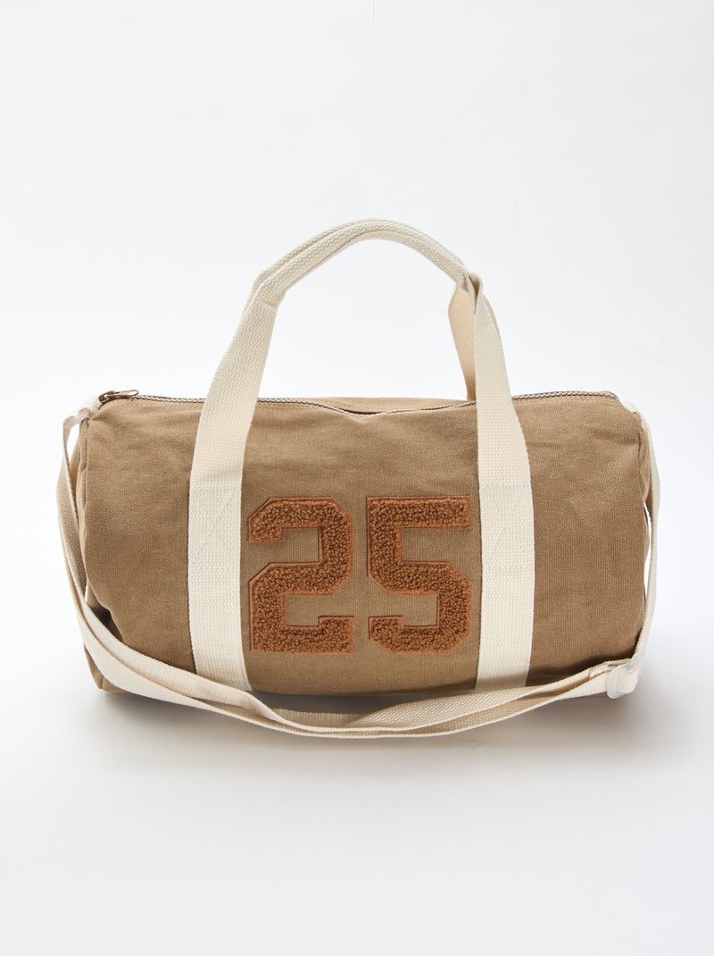 Sac bowling en coton Marron - Kiabi