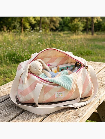 Sac bowling enfant en coton imprimé citron - SAUTHON