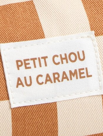 Sac bowling enfant en coton imprimé carreaux - SAUTHON