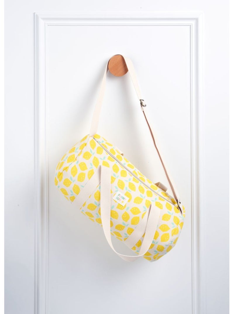 Sac bowling enfant en coton imprimé citron - SAUTHON Jaune - Kiabi