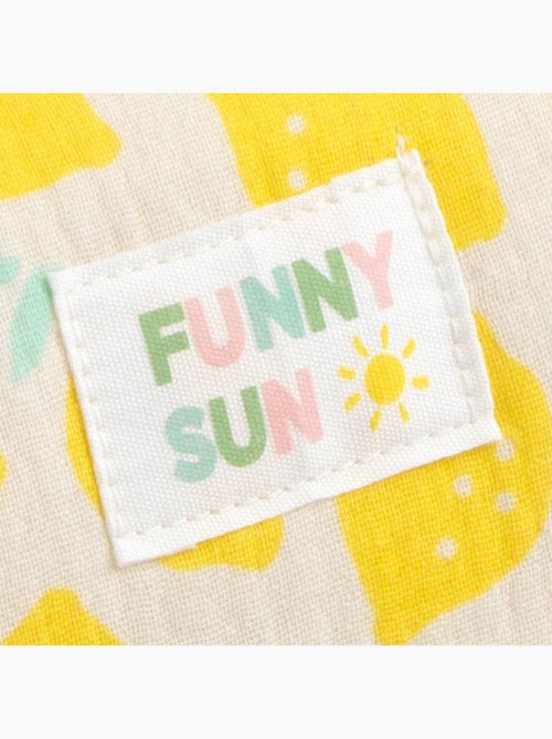 Sac bowling enfant en coton imprimé citron - SAUTHON - Kiabi Sac bowling enfant en coton imprimé citron - SAUTHON - Kiabi